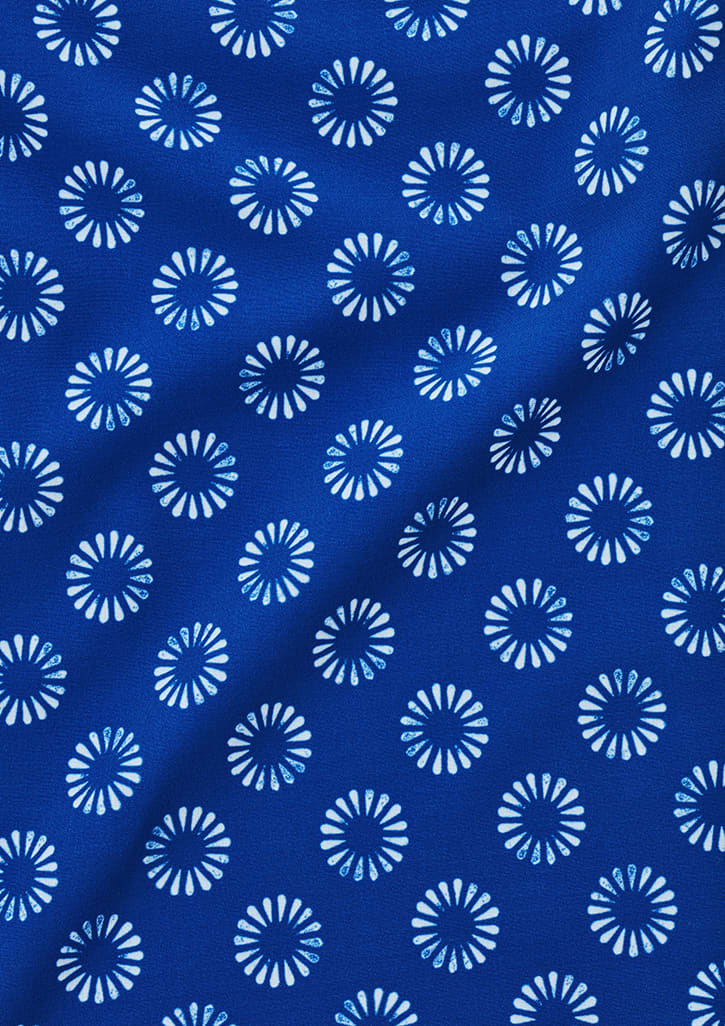 Womens Florence Daisy Print Short Sleeve Shirt FA-CS948LS