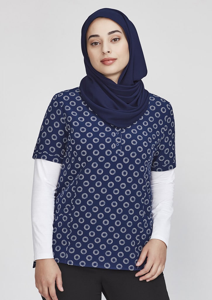 Womens Florence Daisy Print Tunic - CS950LS Image 