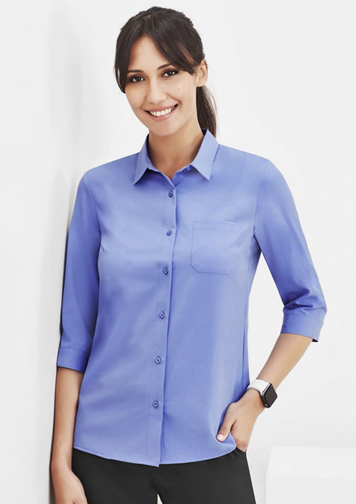 Womens Easy Stretch 3/4 Sleeve Shirt