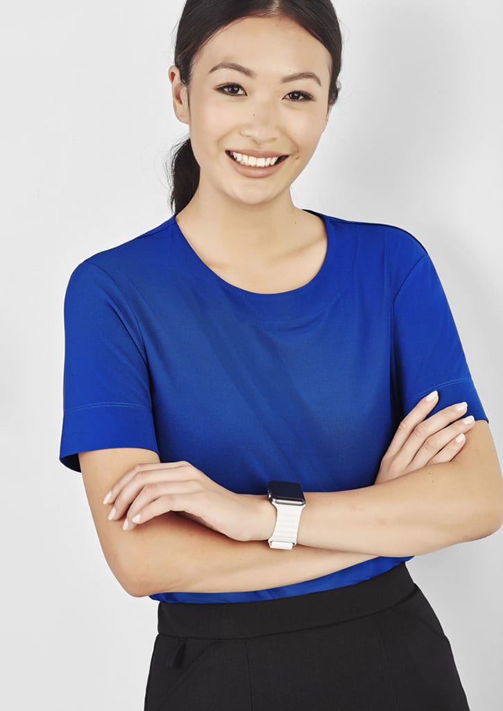 Womens Marley Short Sleeve Jersey Top - CS952LS Image Electric Blue