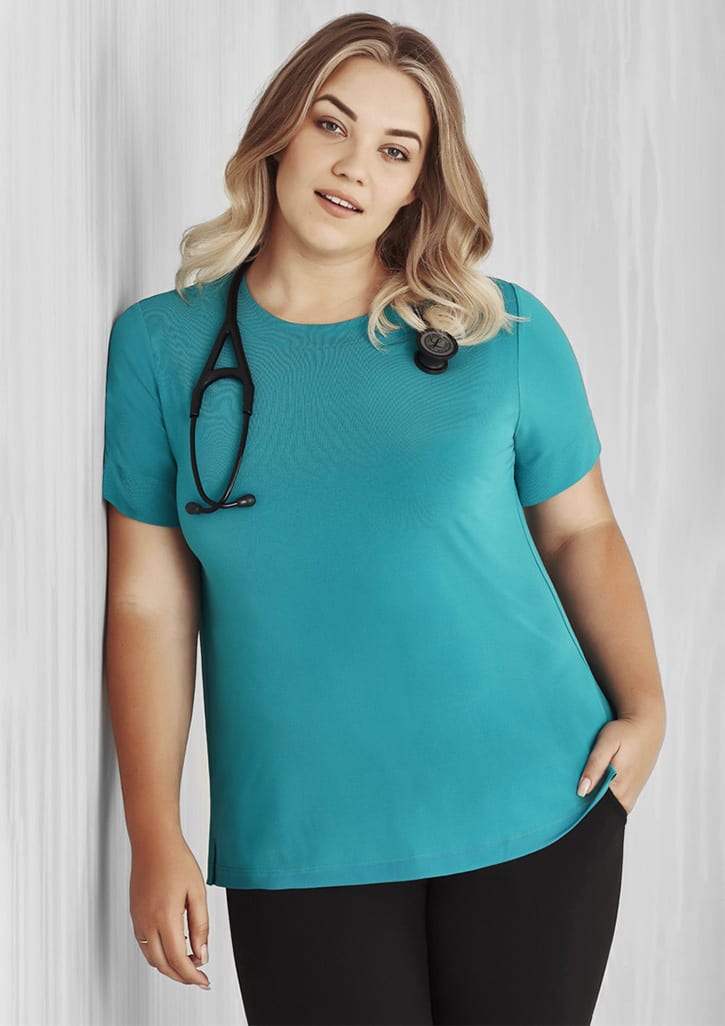 Womens Marley Short Sleeve Jersey Top - CS952LS Image Teal