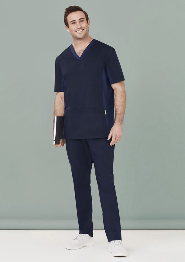 Mens Riley Straight Leg Scrub Pant - CSP047ML Image Midnight Navy