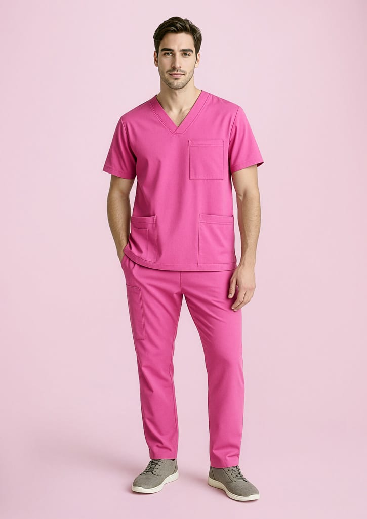 Unisex Pink Scrub Pant