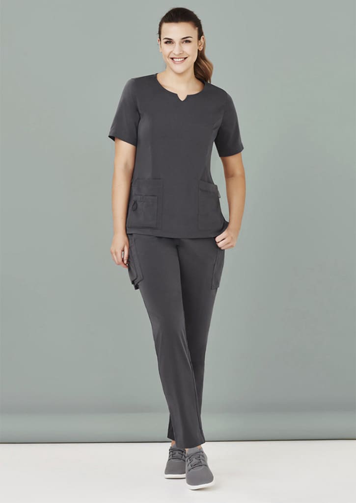 Womens Avery Slim Leg Scrub Pant - CSP943LL Image Charcoal