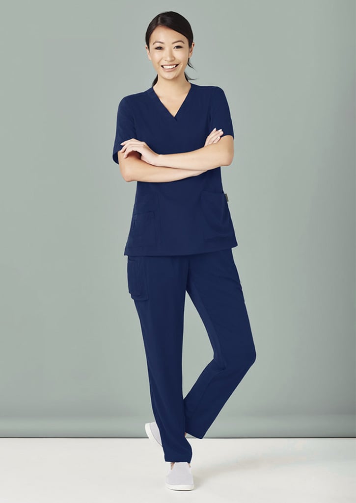 Womens Avery Slim Leg Scrub Pant - CSP943LL Image Navy