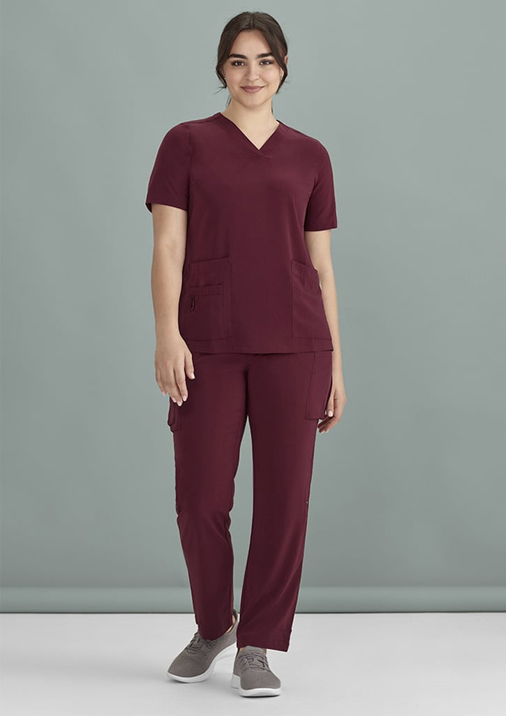 Womens Avery Straight Leg Scrub Pant - CSP944LL Image Burgundy
