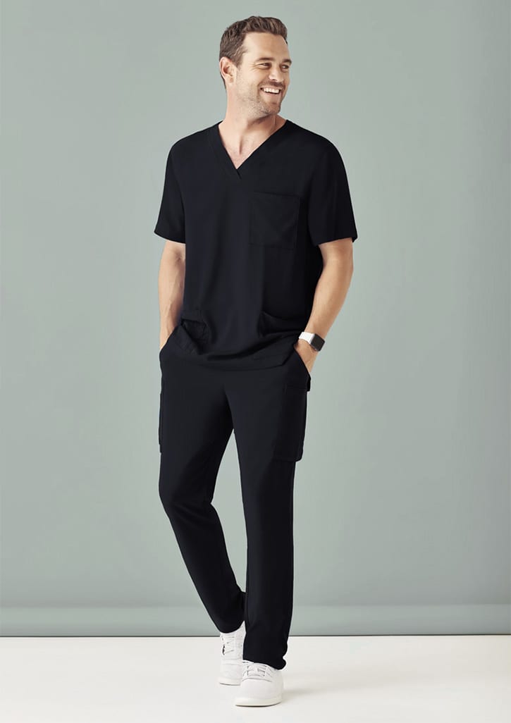 Mens Avery Straight Leg Scrub Pant - CSP946ML Image Black