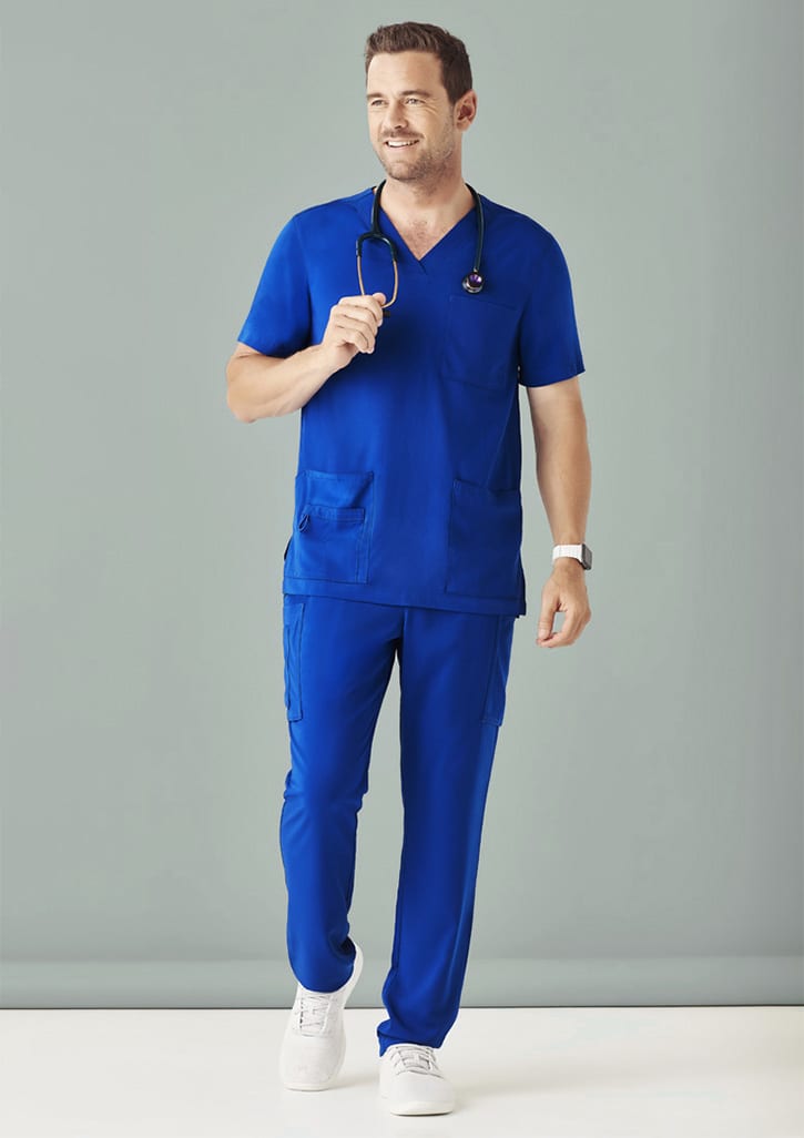 Mens Avery Straight Leg Scrub Pant - CSP946ML Image Electric Blue