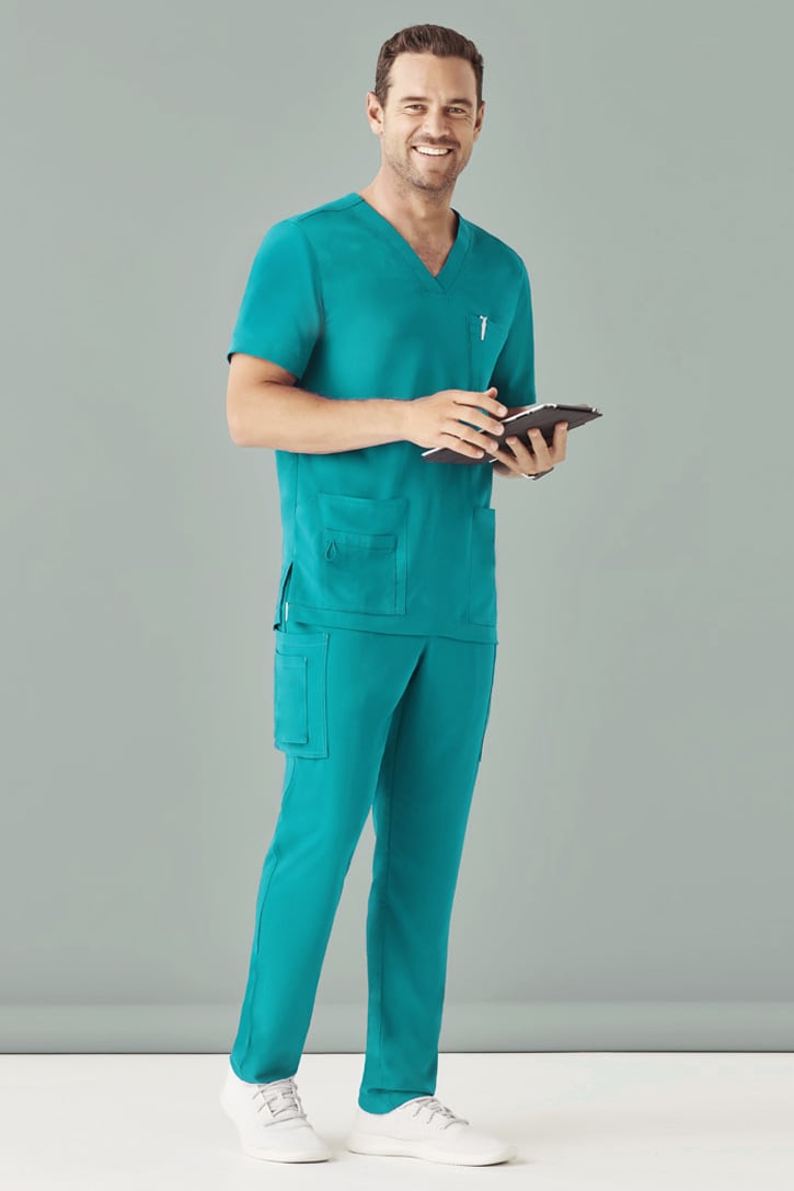 Mens Avery Straight Leg Scrub Pant - CSP946ML Image Teal
