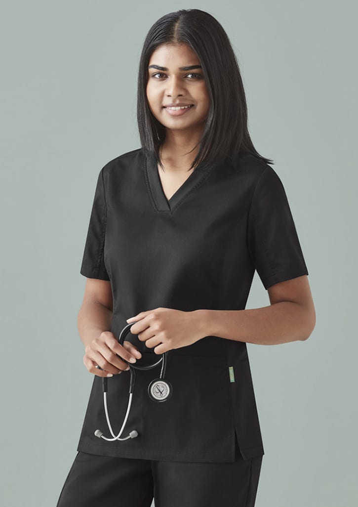 Womens Riley Stretch Scrub Top - CST043LS Image 