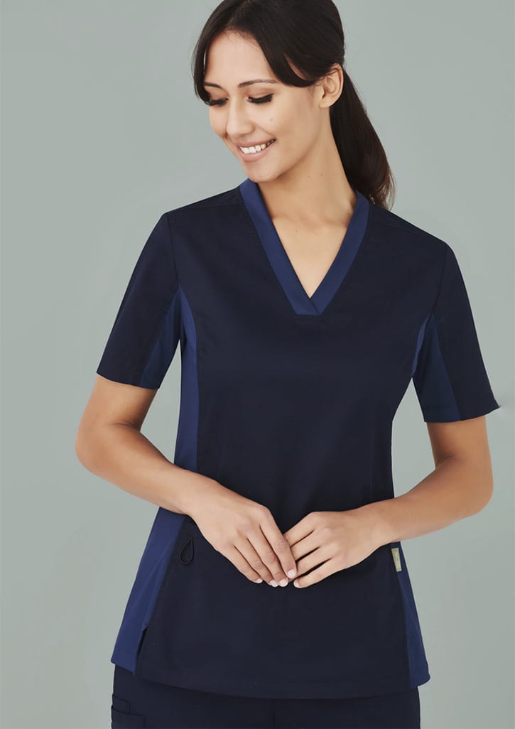 Womens Riley Stretch Scrub Top - CST043LS Image 