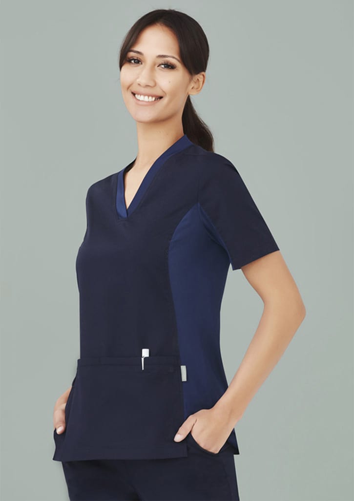 Womens Riley Stretch Scrub Top - CST043LS Image 