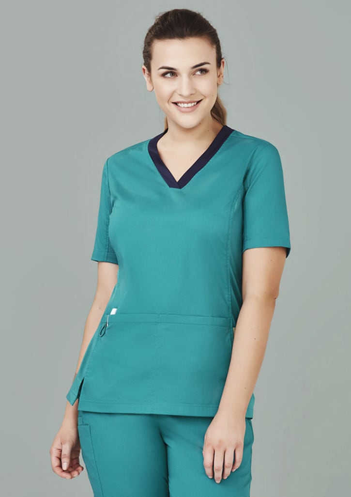 Womens Riley Stretch Scrub Top - CST043LS Image 