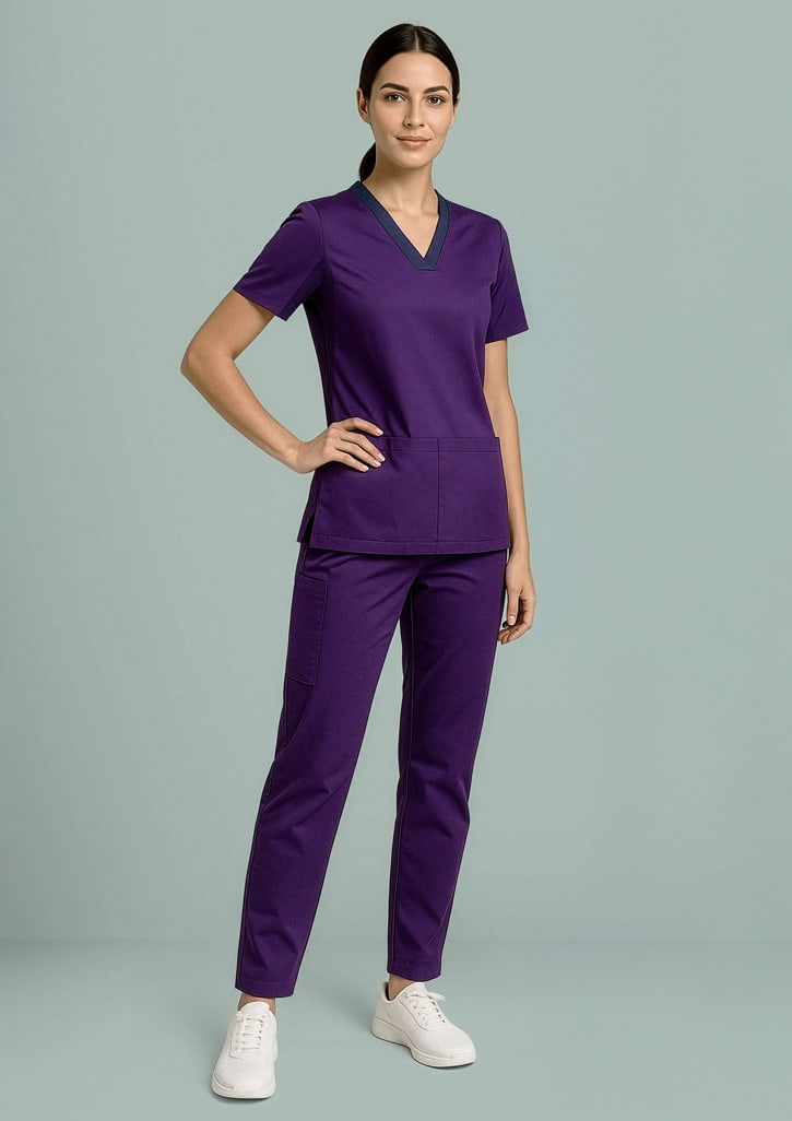 Womens Riley Stretch Scrub Top FA-CST043LS