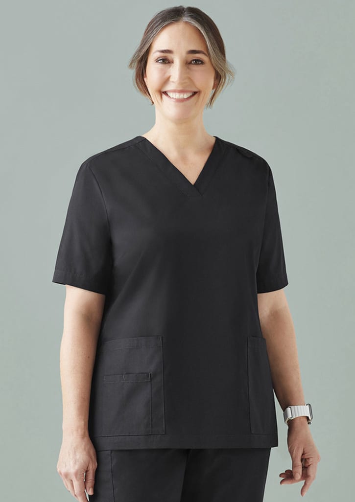 Womens Tokyo Scrub Top - CST141LS Image Black