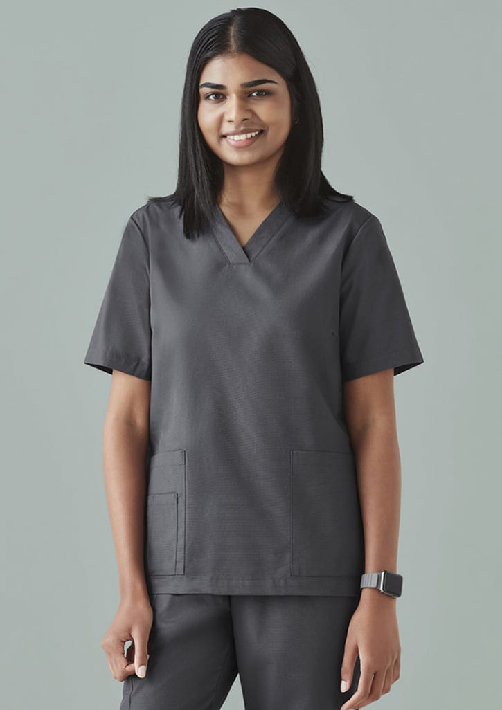 Womens Tokyo Scrub Top - CST141LS Image Charcoal