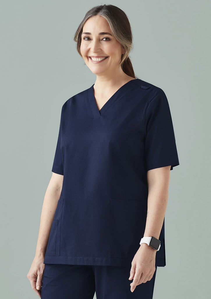 Womens Tokyo Scrub Top - CST141LS Image Midnight Navy