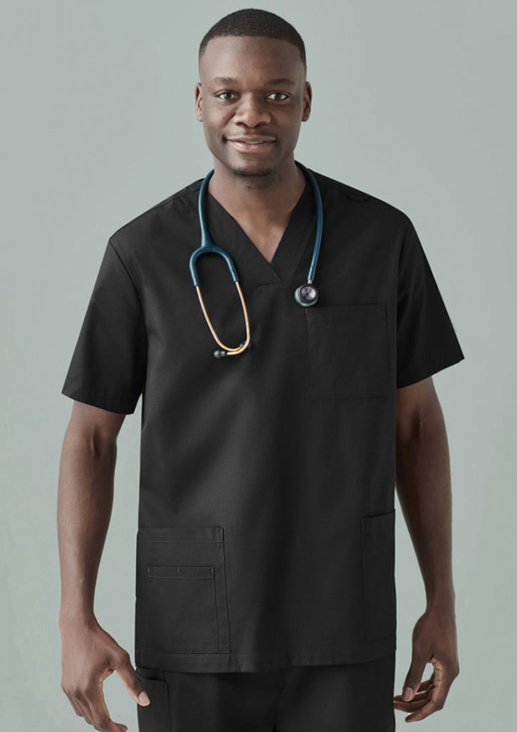 Mens Tokyo Scrub Top - CST141MS Image Black