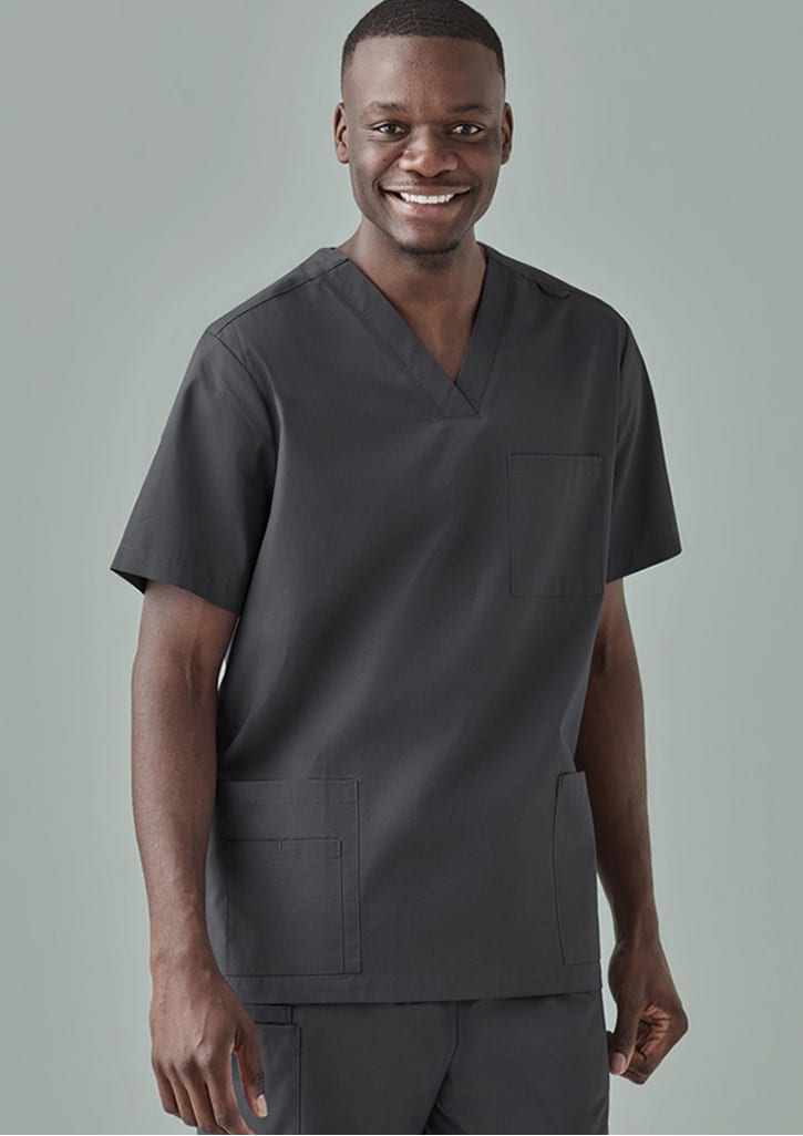 Mens Tokyo Scrub Top - CST141MS Image Charcoal