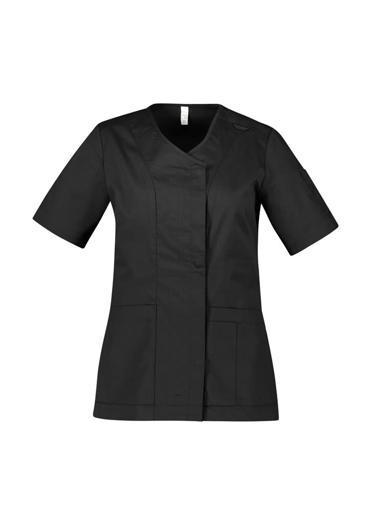 Womens Parks Zip Front Crossover Scrub Top