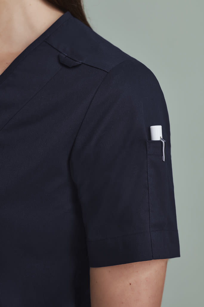 Womens Parks Zip Front Crossover Scrub Top FA-CST240LS