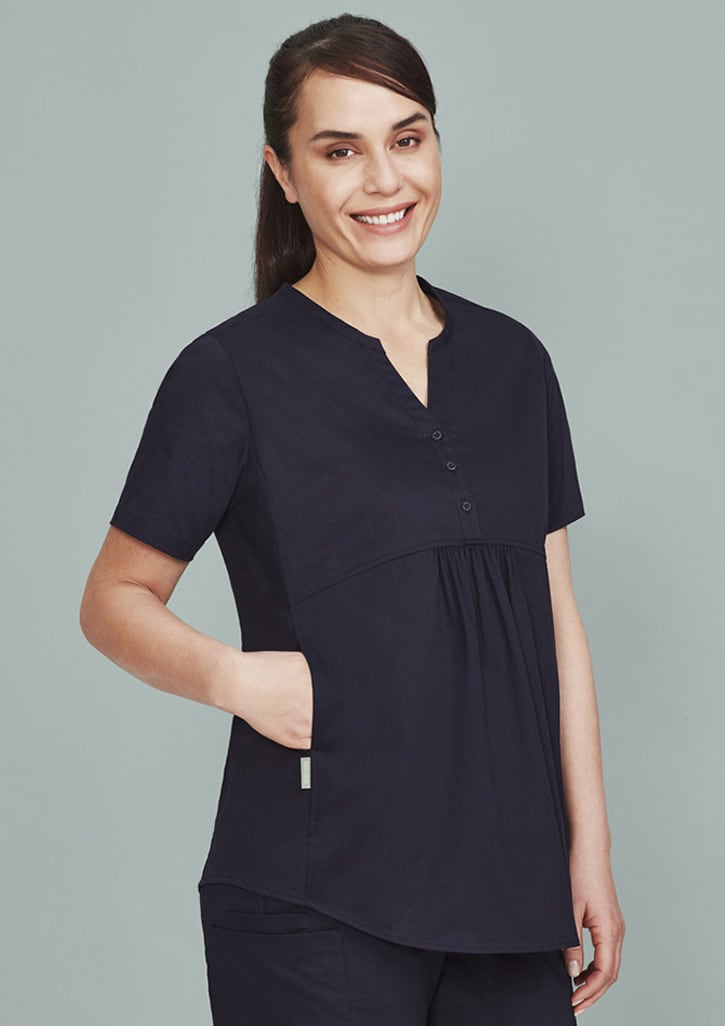 Womens Rose Tunic Scrub Top - CST243LS Image 