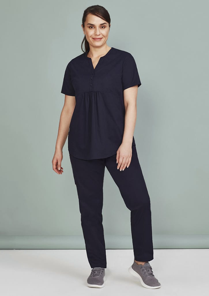 Womens Rose Tunic Scrub Top - CST243LS Image 