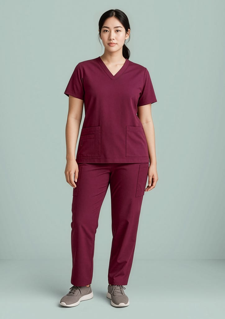 Womens Avery V-Neck Scrub Top FA-CST941LS