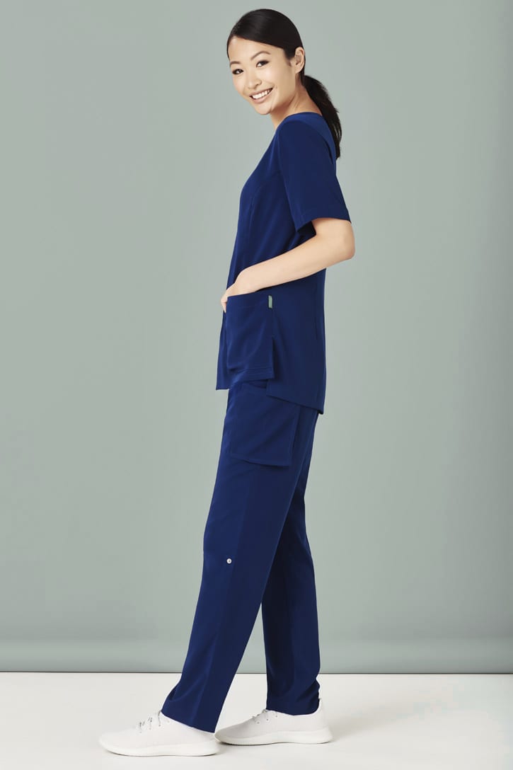 Womens Avery Round Neck Scrub Top - CST942LS Image 