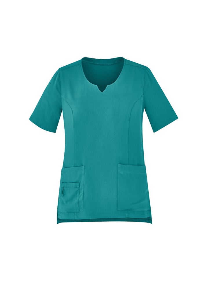 Womens Avery Round Neck Scrub Top - CST942LS Image 