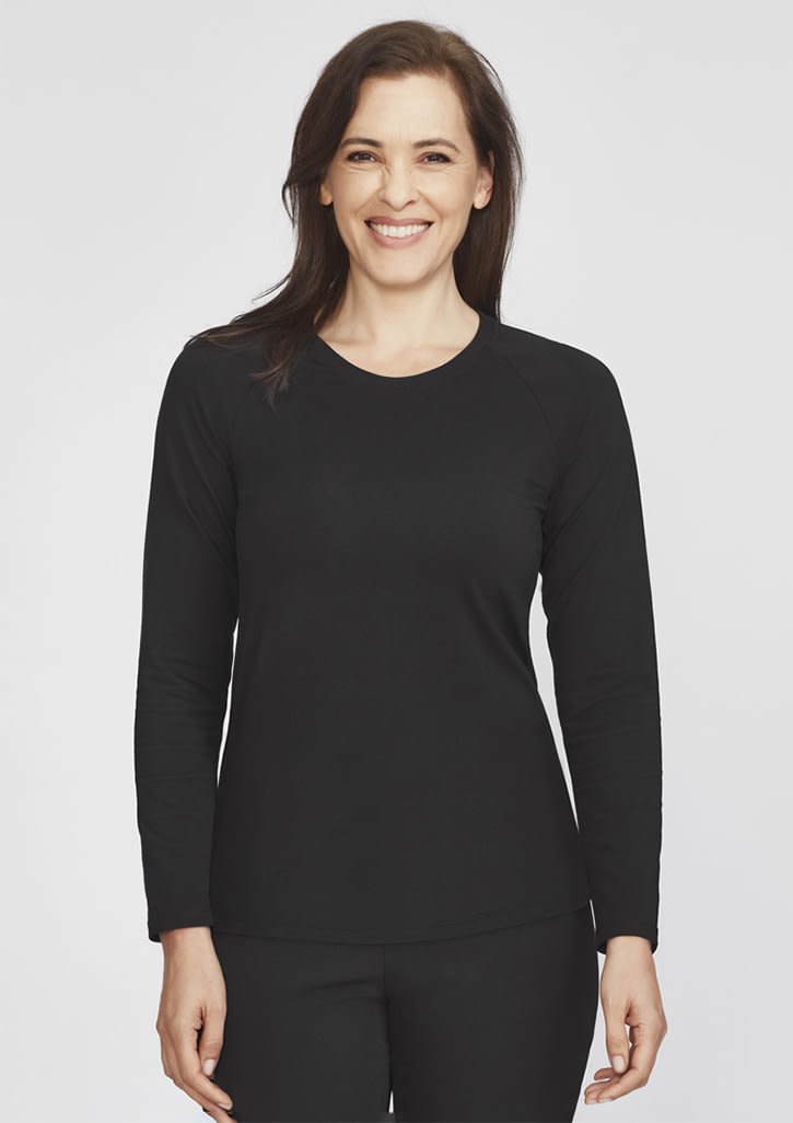 Womens Performance Long Sleeve Tee - CT247LL Image Black