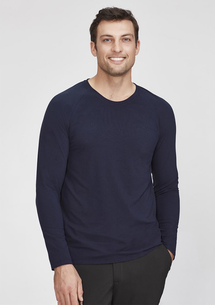 Mens Performance Long Sleeve Tee - CT247ML Image Midnight Navy