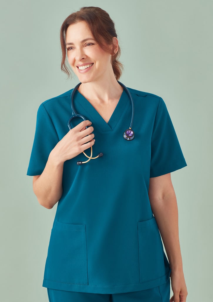 Womens Pulse V-Neck Scrub Top FA-CU543LS