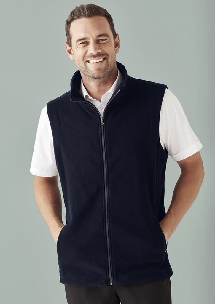 Mens Plain Micro Fleece Vest