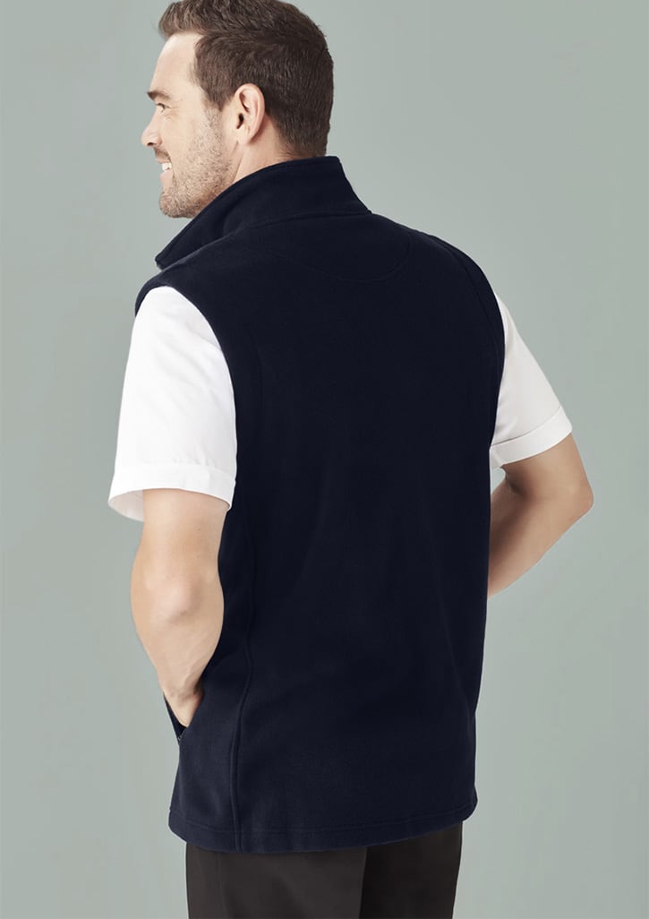 Mens Plain Micro Fleece Vest