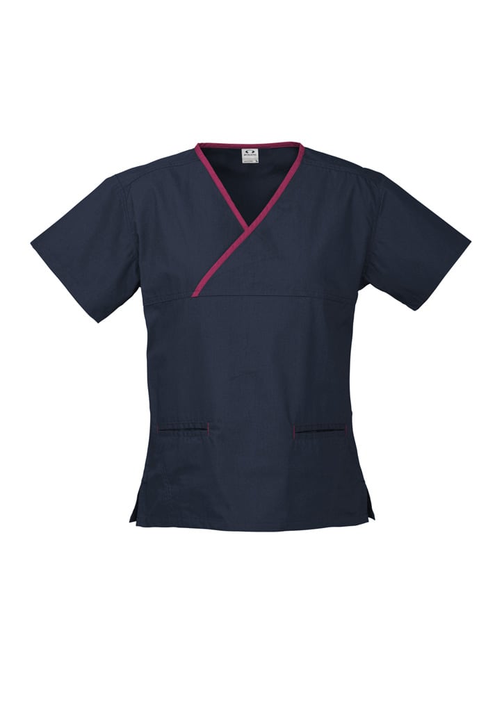 Womens Contrast Scrub Top FA-H10722