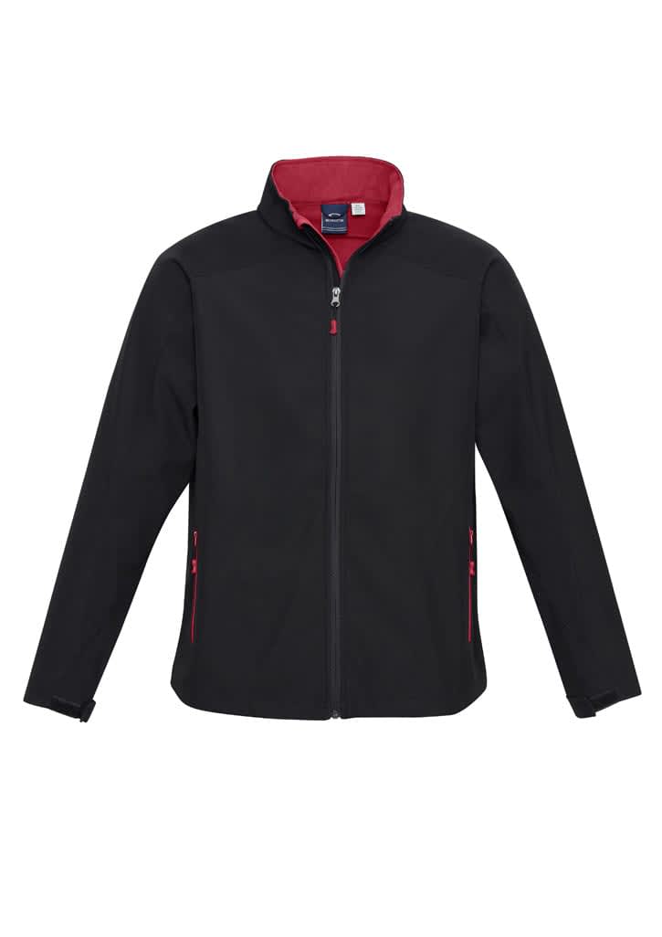 Kids Geneva Jacket - J307K Image Black/Red