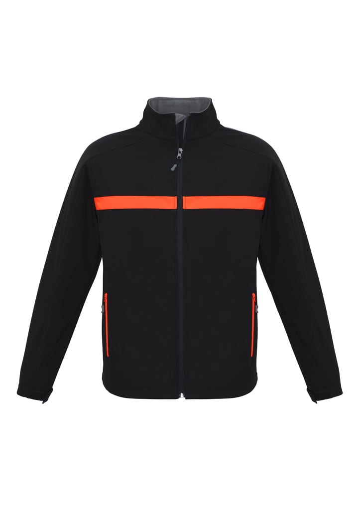 Unisex Charger Jacket - J510M Image Black/Fluoro Orange/Grey