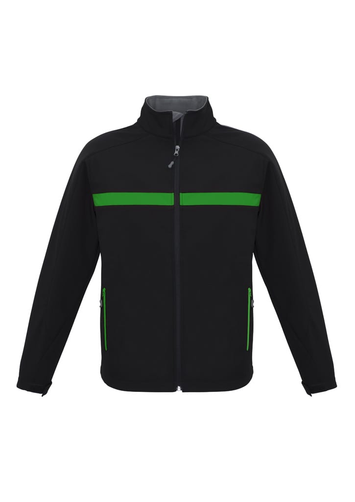 Unisex Charger Jacket - J510M Image Black/Green/Grey
