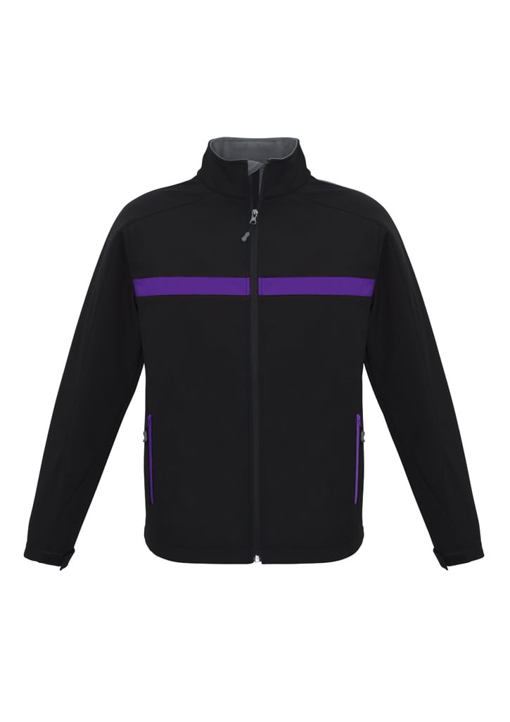Unisex Charger Jacket - J510M Image Black/Purple/Grey