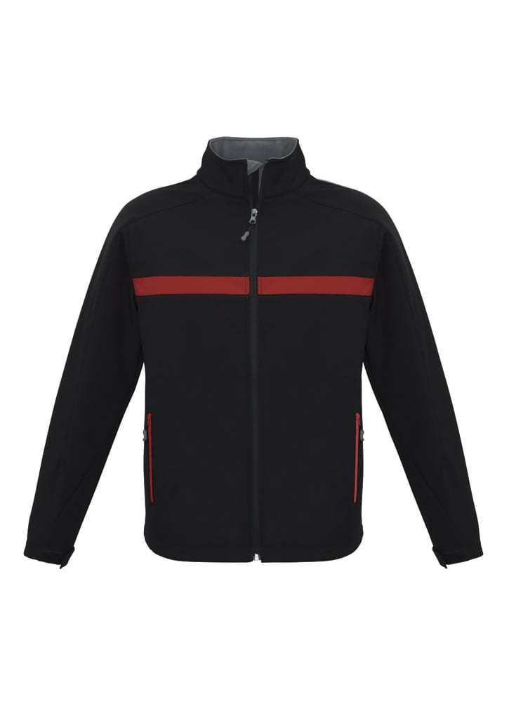 Unisex Charger Jacket - J510M Image Black/Red/Grey
