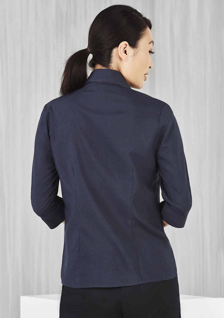 Oasis Ladies Plain 3/4 Sleeve Shirt - LB3600 Image