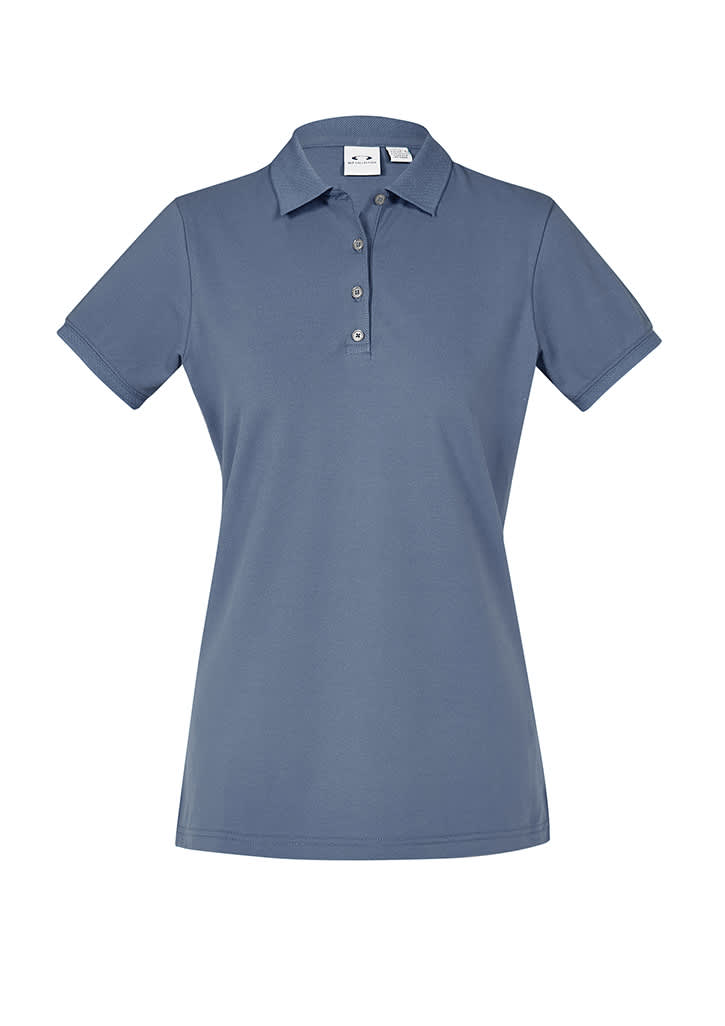 Womens City Short Sleeve Polo - P105LS Image Grey Smoke