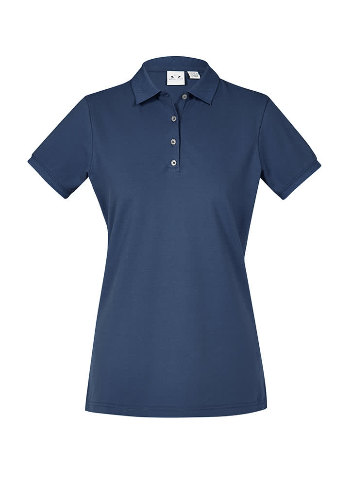 Womens City Short Sleeve Polo - P105LS Image Mineral Blue
