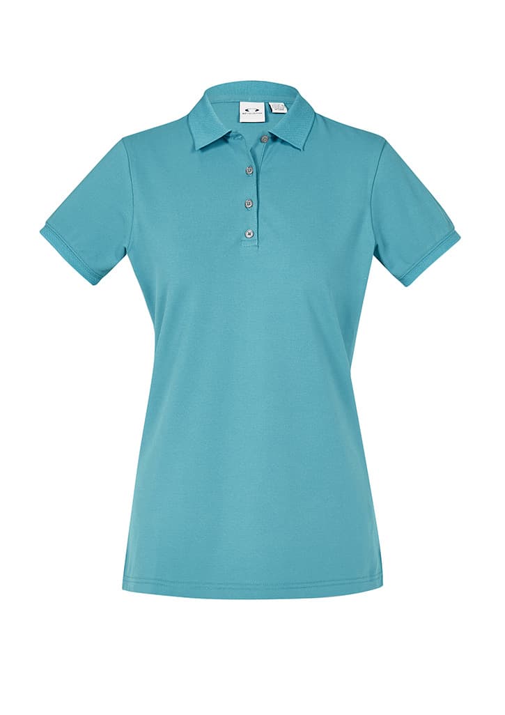 Womens City Short Sleeve Polo - P105LS Image Teal