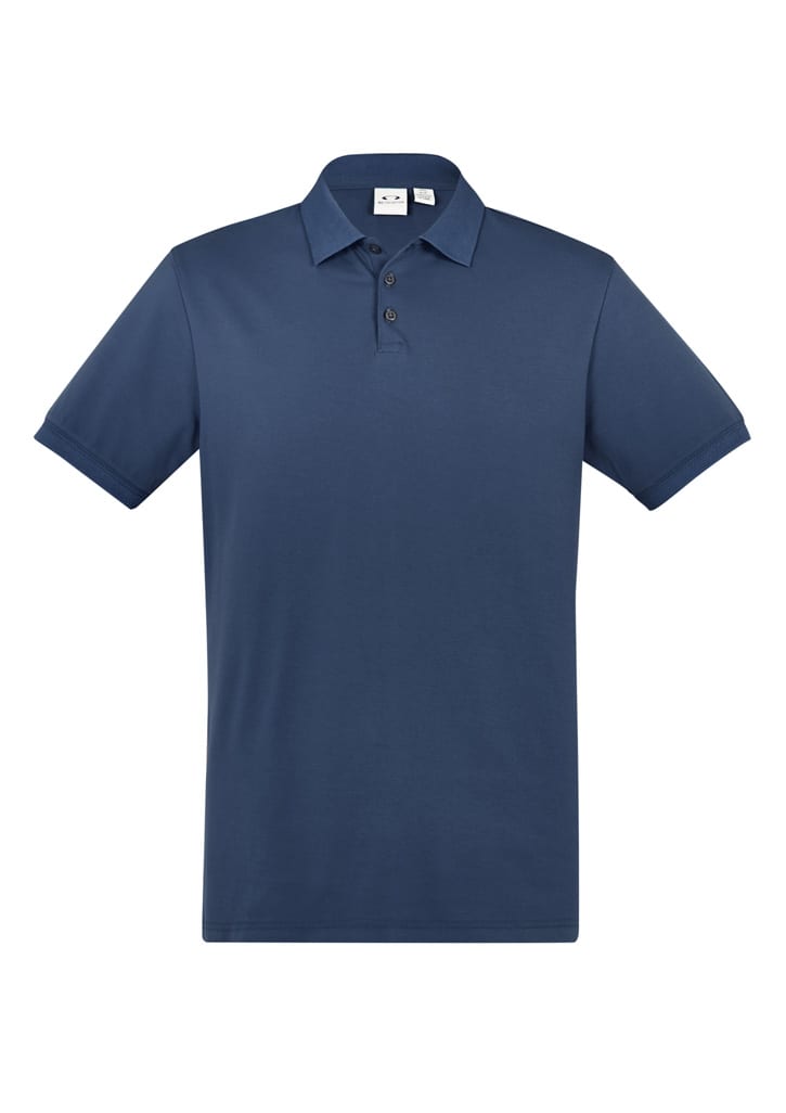 Mens City Short Sleeve Polo - P105MS Image Mineral Blue