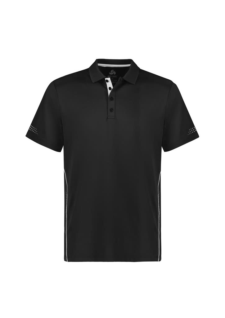 Mens Balance Short Sleeve Polo - P200MS Image Black/White