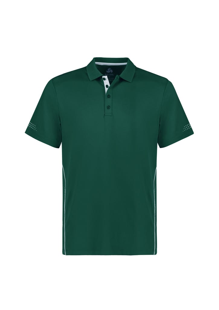 Mens Balance Short Sleeve Polo - P200MS Image Forest/White