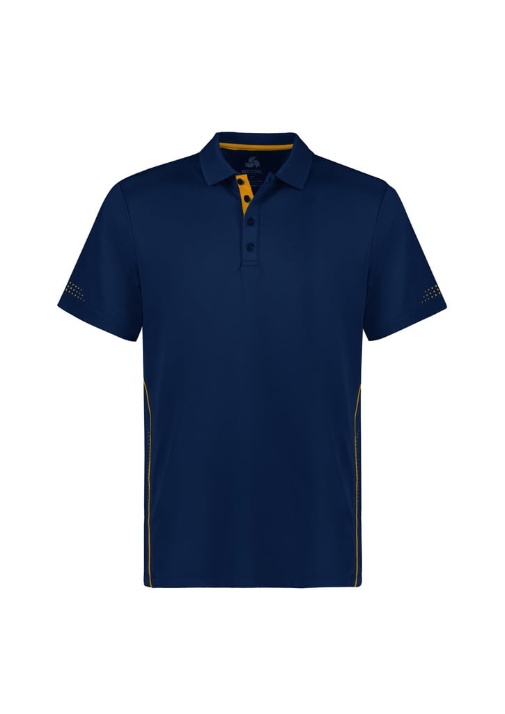 Mens Balance Short Sleeve Polo - P200MS Image Navy/Gold