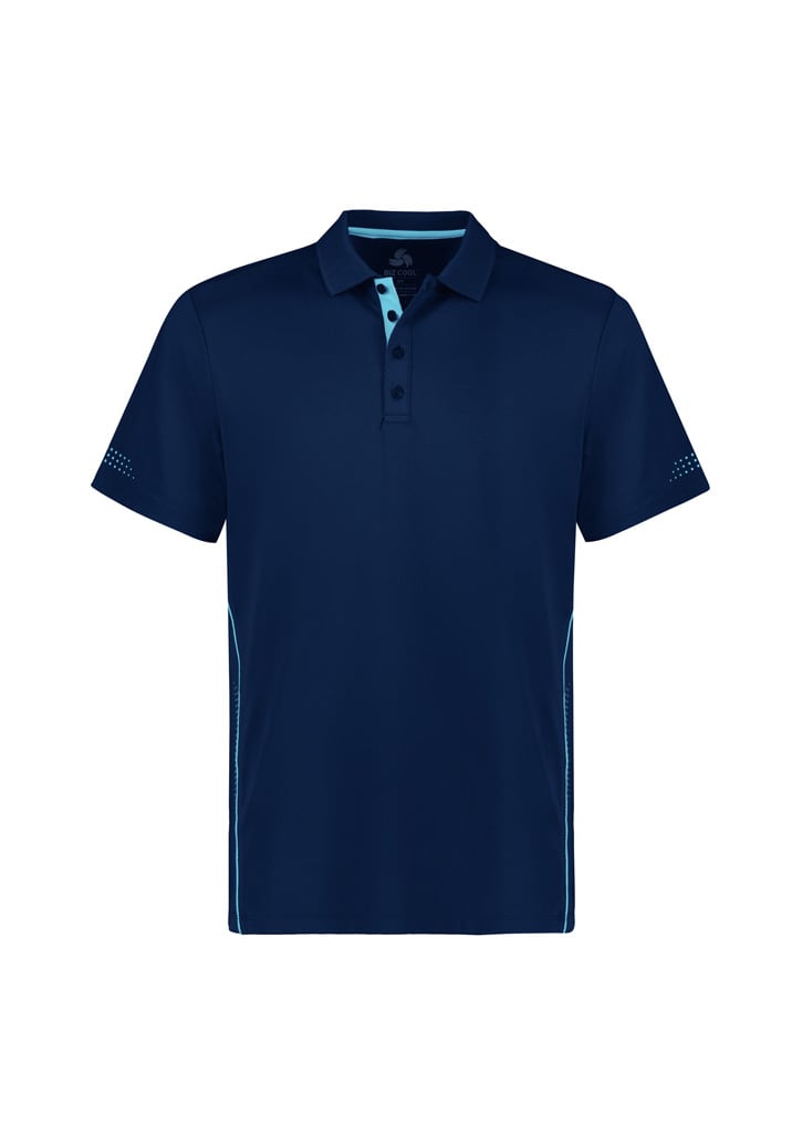 Mens Balance Short Sleeve Polo - P200MS Image Navy/Sky